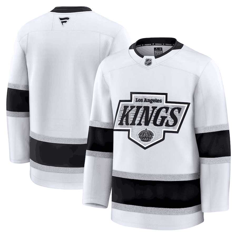 Men%27s Los Angeles Kings Blank White 2024-25 Away Stitched Hockey Jersey